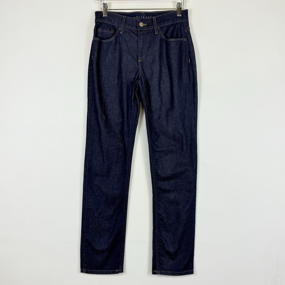 Mott & Bow Boyfriend Jeans Womens 26 x 30 Indigo‎ Blue Relaxed Fit Stretch Denim